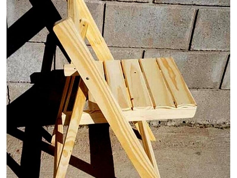 Silla plegable madera pino ATENAS