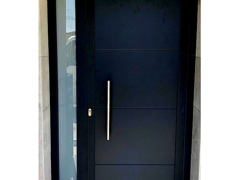 Puerta entrada aluminio NARANJO
