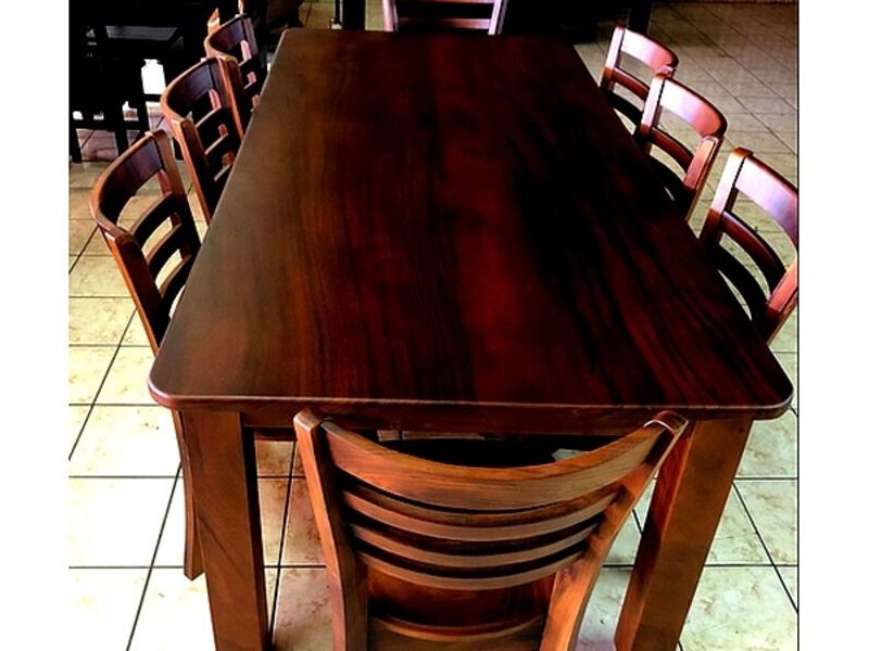 Comedor madera cenízaro 8 sillas ALAJUELA