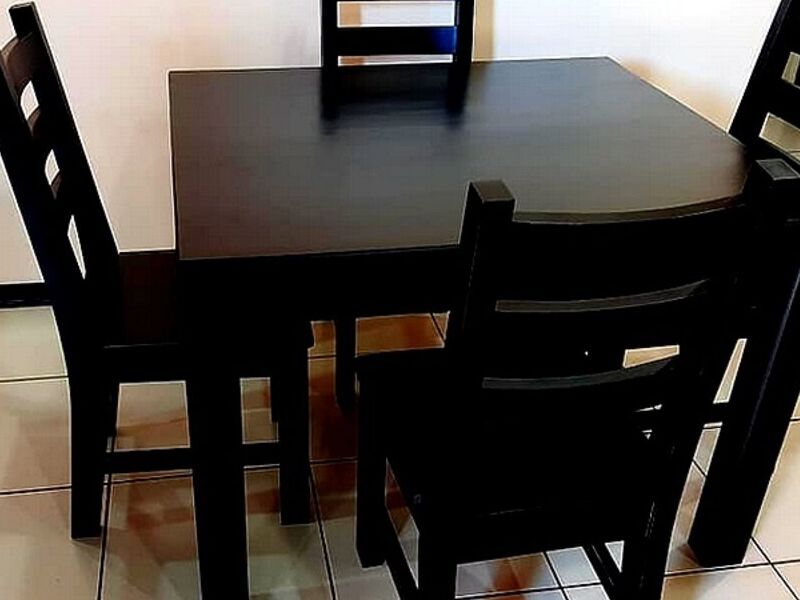 Comedor color nogal oscuro SAN CARLOS