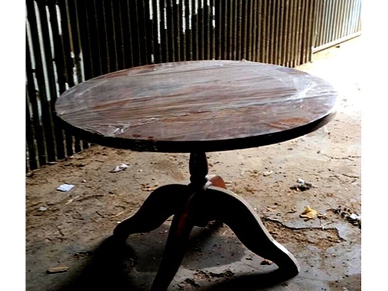 Mesa 6 sillas redonda madera ALAJUELA