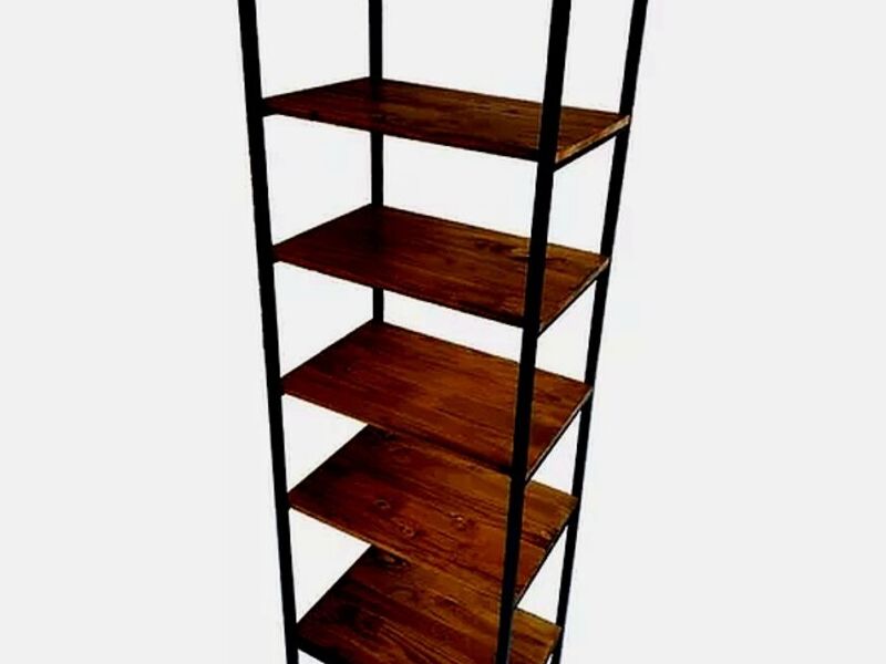 Mueble Biblioteca Madera Hierro GRECIA