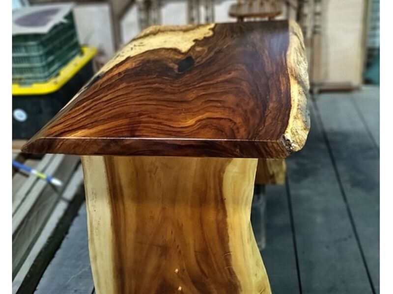 Escritorio rústico madera cenízaro SAN JOSÉ