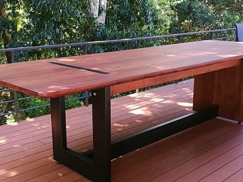 Mesa terraza sobr madera ALAJUELA